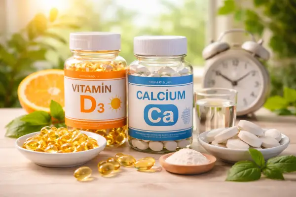 أفضل وقت لتناول حبوب الكالسيوم وفيتامين د
