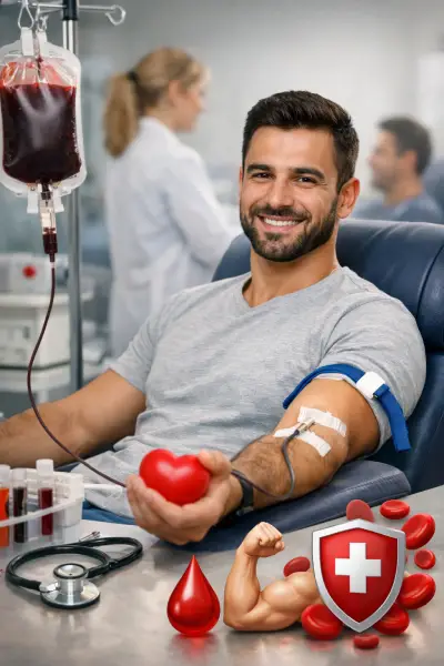 فوائد التبرع بالدم للرجال