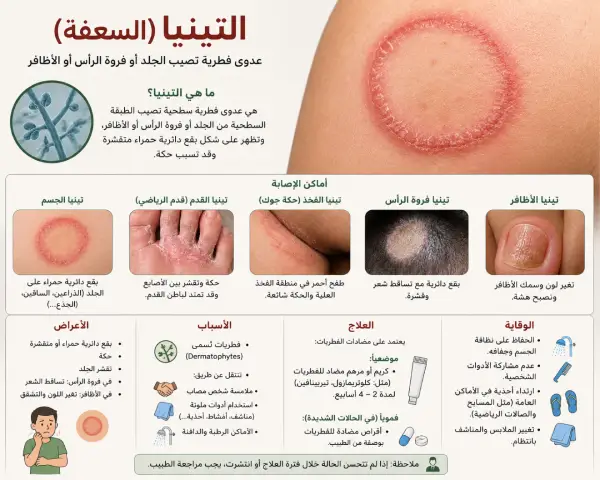 هل مرض التينيا خطير
