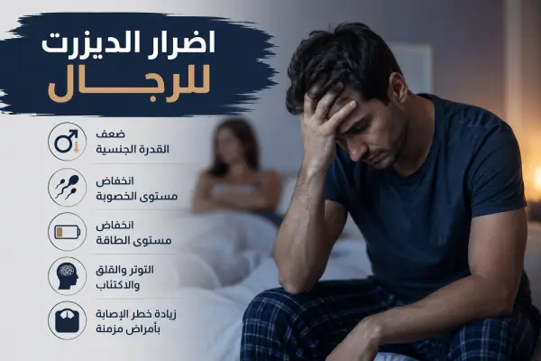 أضرار الديزرت للرجال
